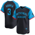 Cooneas P.Phillies #3 Bryce Harper Player Navy National League All-Star Limited Game Stitched Jerseys