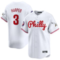 Cooneas P.Phillies #3 Bryce Harper Player White Phillies & Eagles Vapor Premier Limited Stitched Jersey