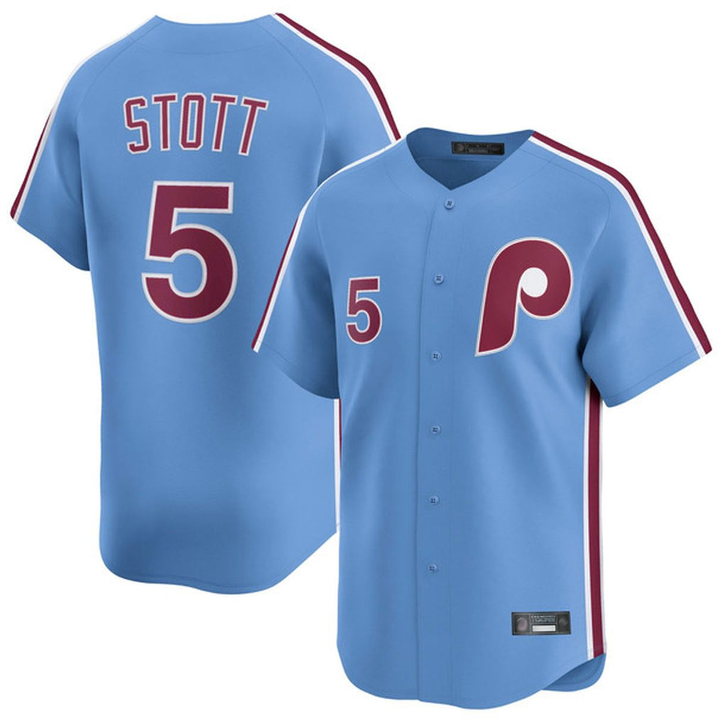 Cooneas P.Phillies #5 Bryson Stott Player Light Blue Home Limited Stitched Jerseys