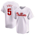 Cooneas P.Phillies #5 Bryson Stott Player White Home Limited Stitched Jerseys