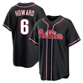 Cooneas P.Phillies #6 Ryan Howard Player Black Fashion Out Home Game Stitched Jerseys