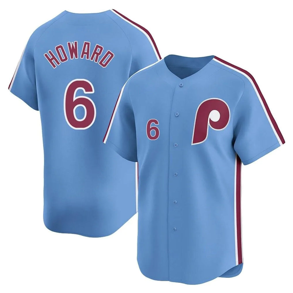 Cooneas P.Phillies #6 Ryan Howard Player Light Blue Home Limited Stitched Jerseys