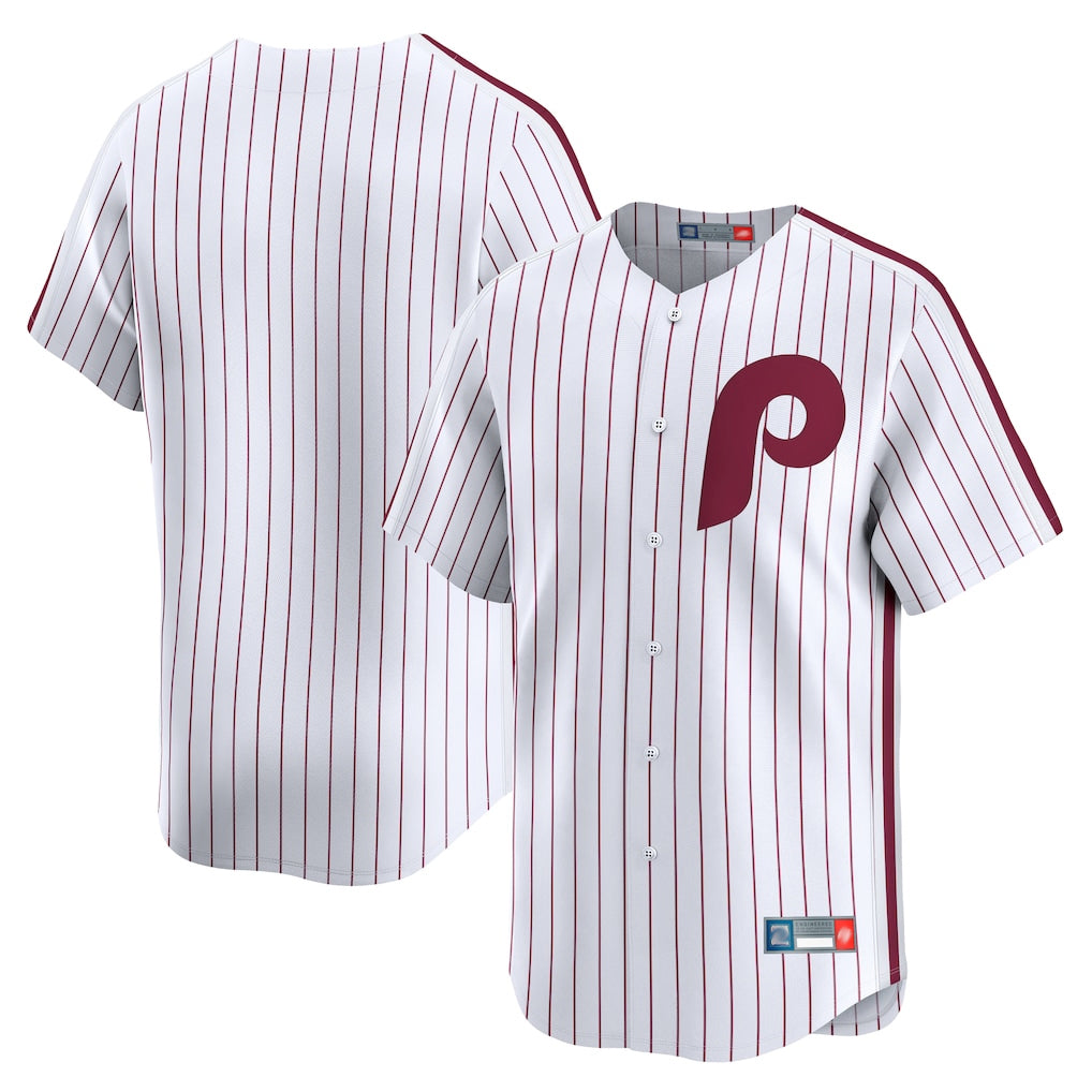 Cooneas P.Phillies Blank Player White Cooperstown Collection Limited Home Stitched Jerseys