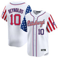 Cooneas P.Pirates #10 Bryan Reynolds Player White 2025 Independence Day Vapor Premier Limited Stitched Jerseys