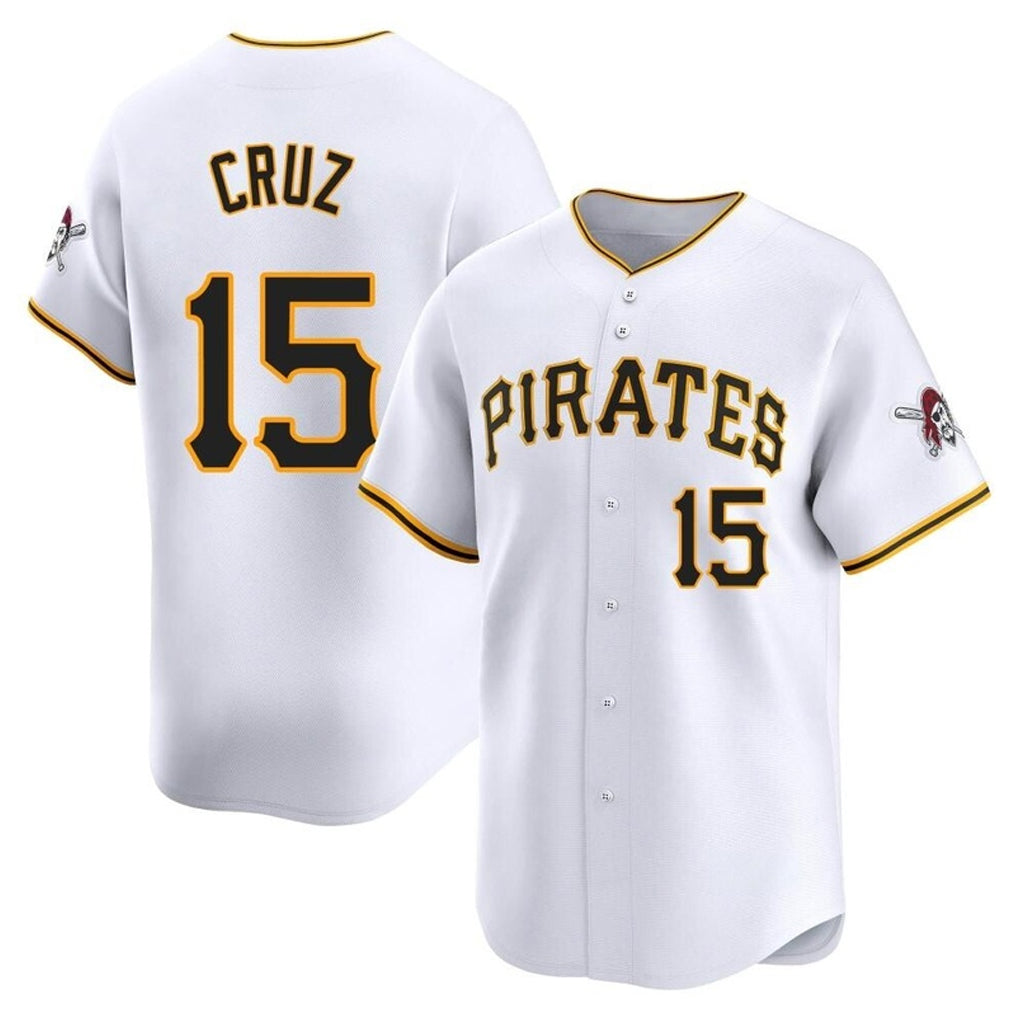 Cooneas P.Pirates #15 Oneil Cruz Player White Home Limited Stitched Jerseys