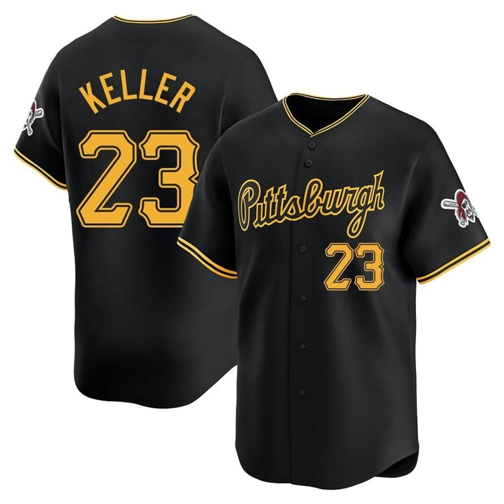 Cooneas P.Pirates #23 Mitch Keller Player Black Home Limited Stitched Jerseys