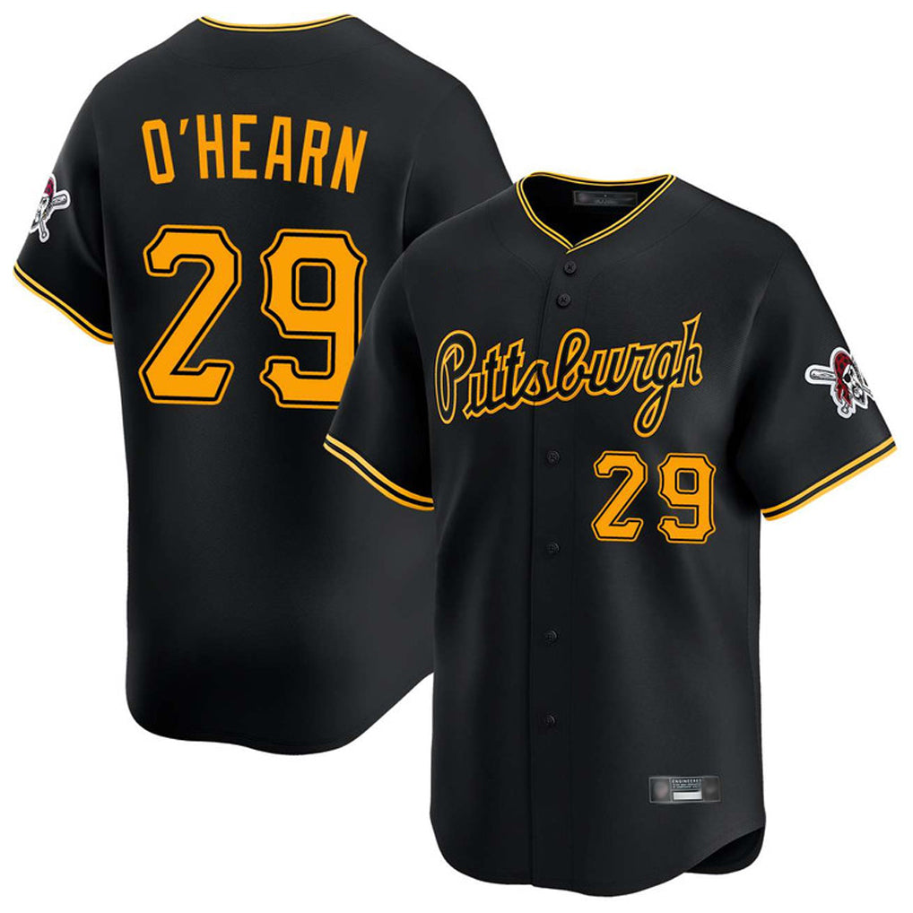 Cooneas P.Pirates #29 Ryan O'Hearn Player Black Alt Home Limited Stitched Jerseys