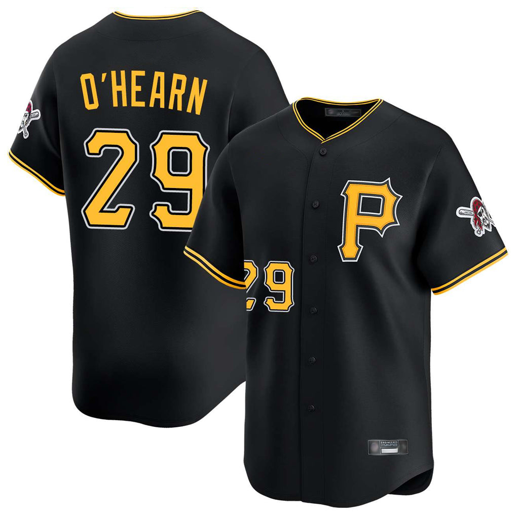 Cooneas P.Pirates #29 Ryan O'Hearn Player Black Alternate Limited Game Stitched Jerseys