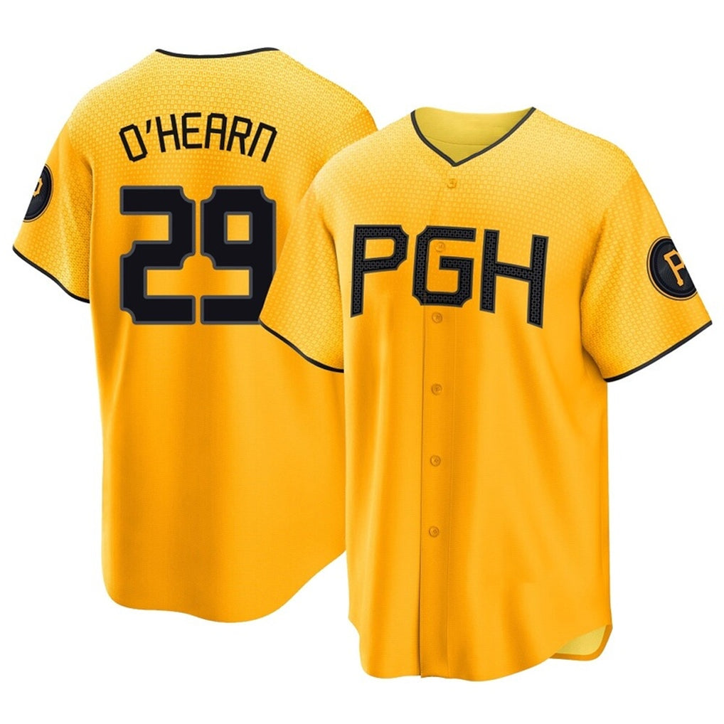 Cooneas P.Pirates #29 Ryan O?¡®Hearn Player Gold City Connect Home Game Stitched Jerseys