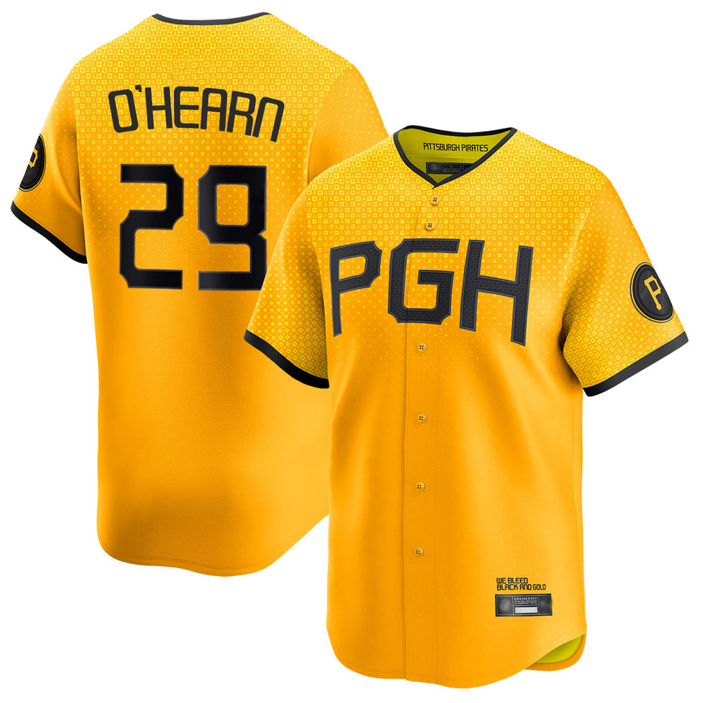 Cooneas P.Pirates #29 Ryan O?¡®Hearn Player Gold City Connect Home Limited Stitched Jerseys