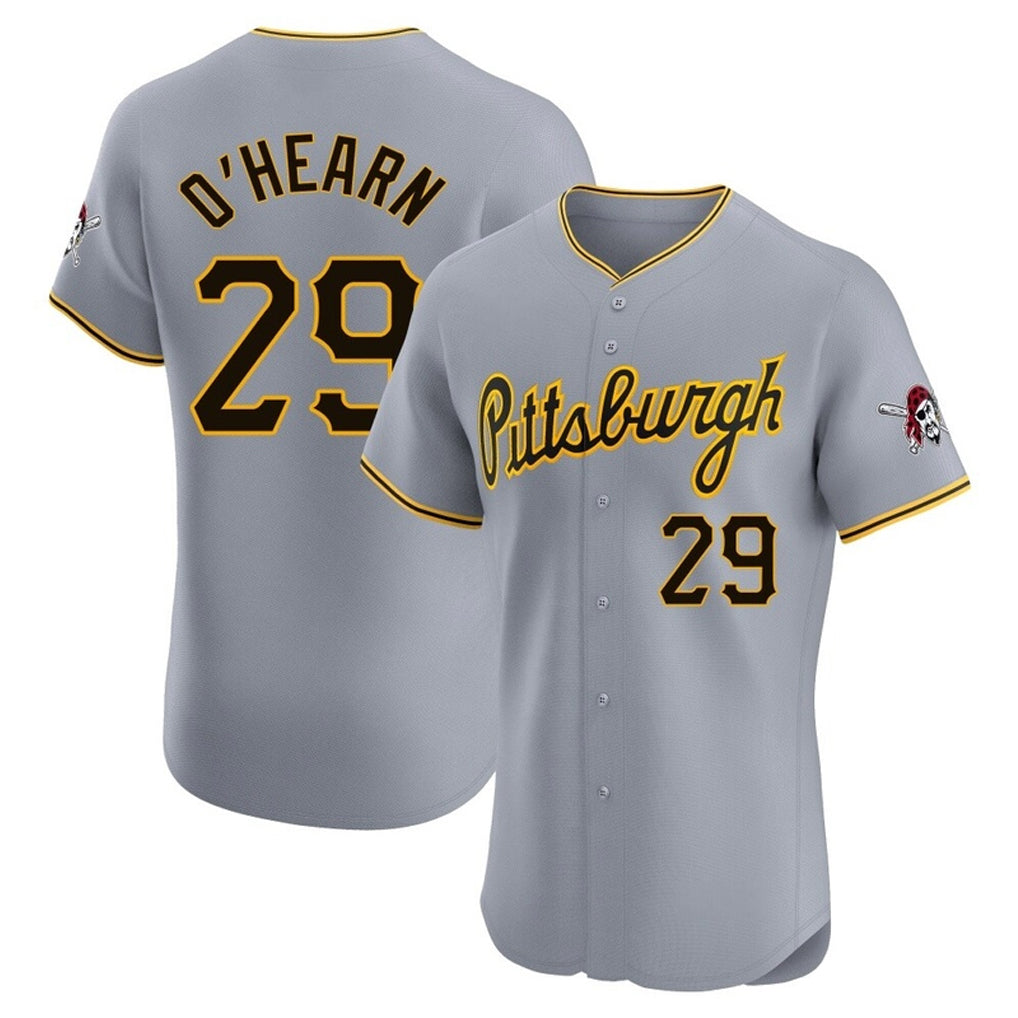 Cooneas P.Pirates #29 Ryan O?¡®Hearn Player Gray Road Home Limited Elite Stitched Jerseys