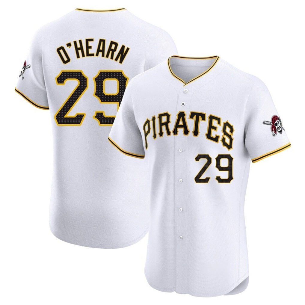 Cooneas P.Pirates #29 Ryan O'Hearn Player White Home Limited Elite Stitched Jerseys