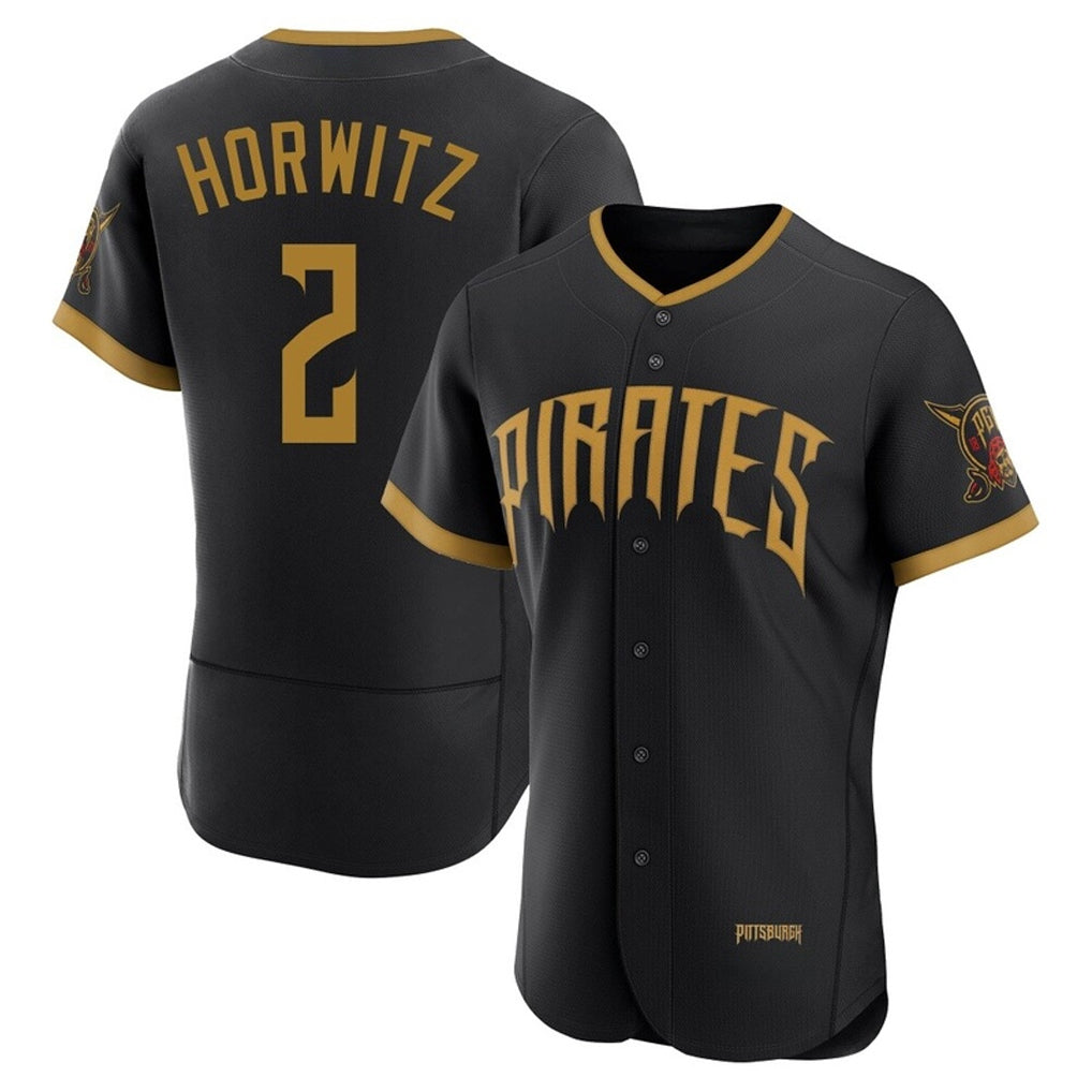 Cooneas P.Pirates #2 Spencer Horwitz Player Black 2026 City Connect Home Limited Elite Stitched Jerseys