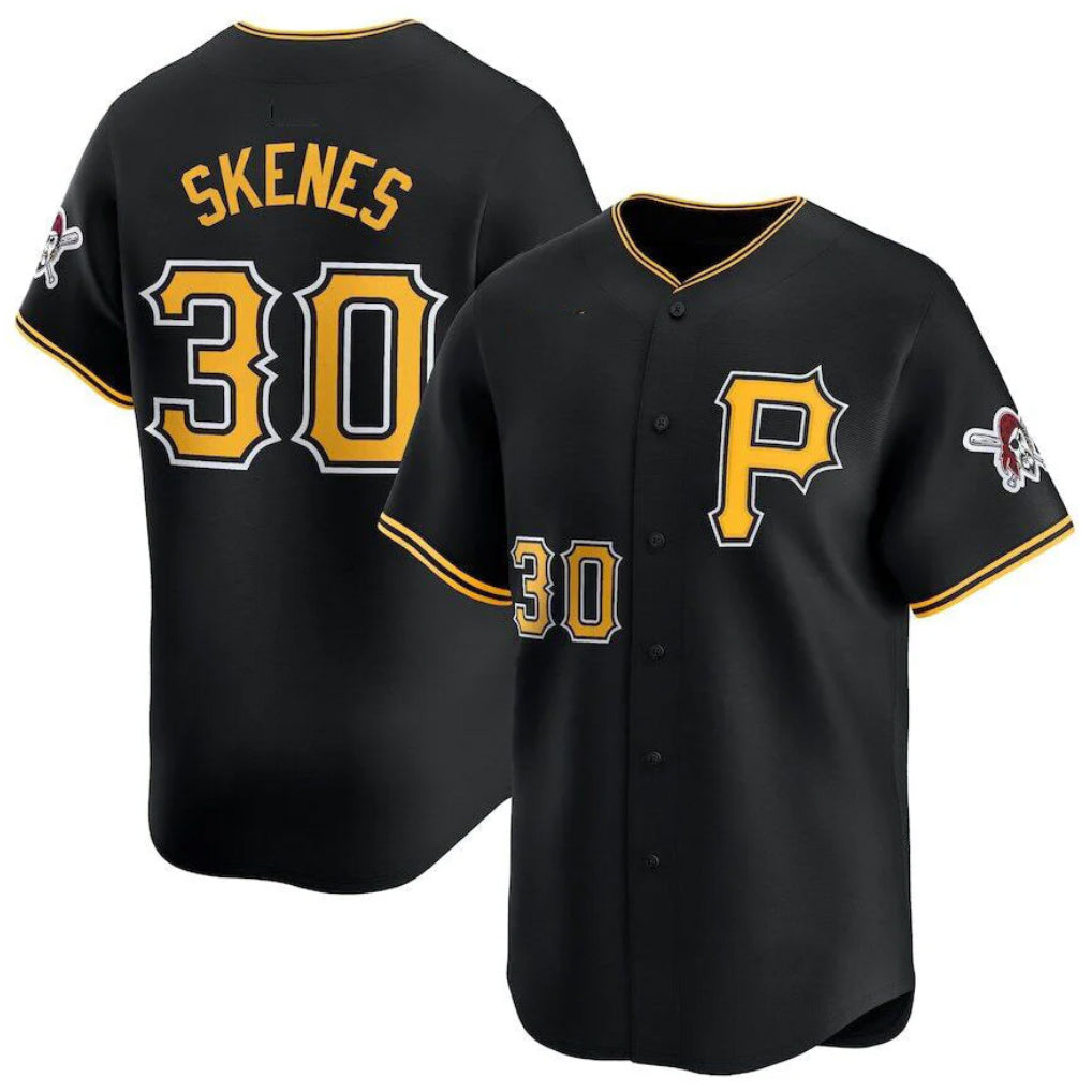 Cooneas P.Pirates #30 Paul Skenes Player Black Alt Limited Home Stitched Jerseys