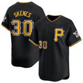 Cooneas P.Pirates #30 Paul Skenes Player Black Alt Limited Home Stitched Jerseys
