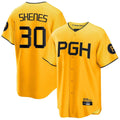 Cooneas P.Pirates #30 Paul Skenes Player Gold City Connect Home Limited Stitched Jerseys