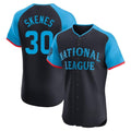Cooneas P.Pirates #30 Paul Skenes Player Navy National League All-Star Home Limited Elite Stitched Jerseys