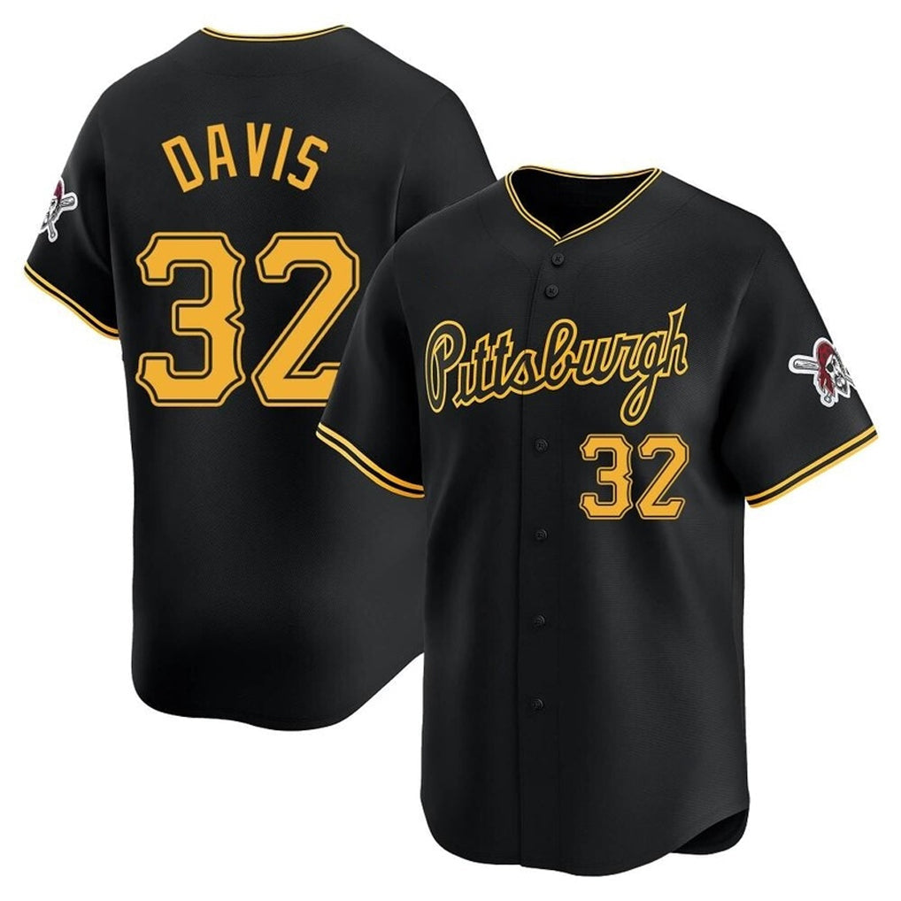 Cooneas P.Pirates #32 Henry Davis Player Black Alt Home Limited Stitched Jerseys