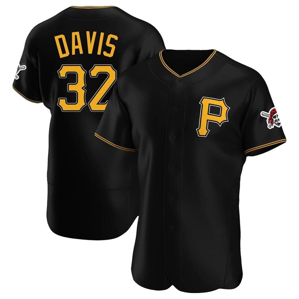 Cooneas P.Pirates #32 Henry Davis Player Black Alternate 2025 Home Limited Elite Stitched Jerseys
