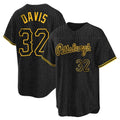 Cooneas P.Pirates #32 Henry Davis Player Black Snake Skin City Home Limited Stitched Jerseys