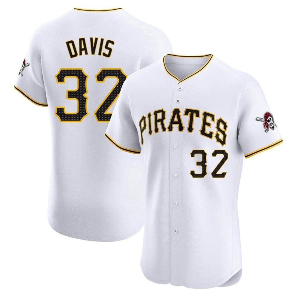 Cooneas P.Pirates #32 Henry Davis Player White Home Limited Elite Stitched Jerseys