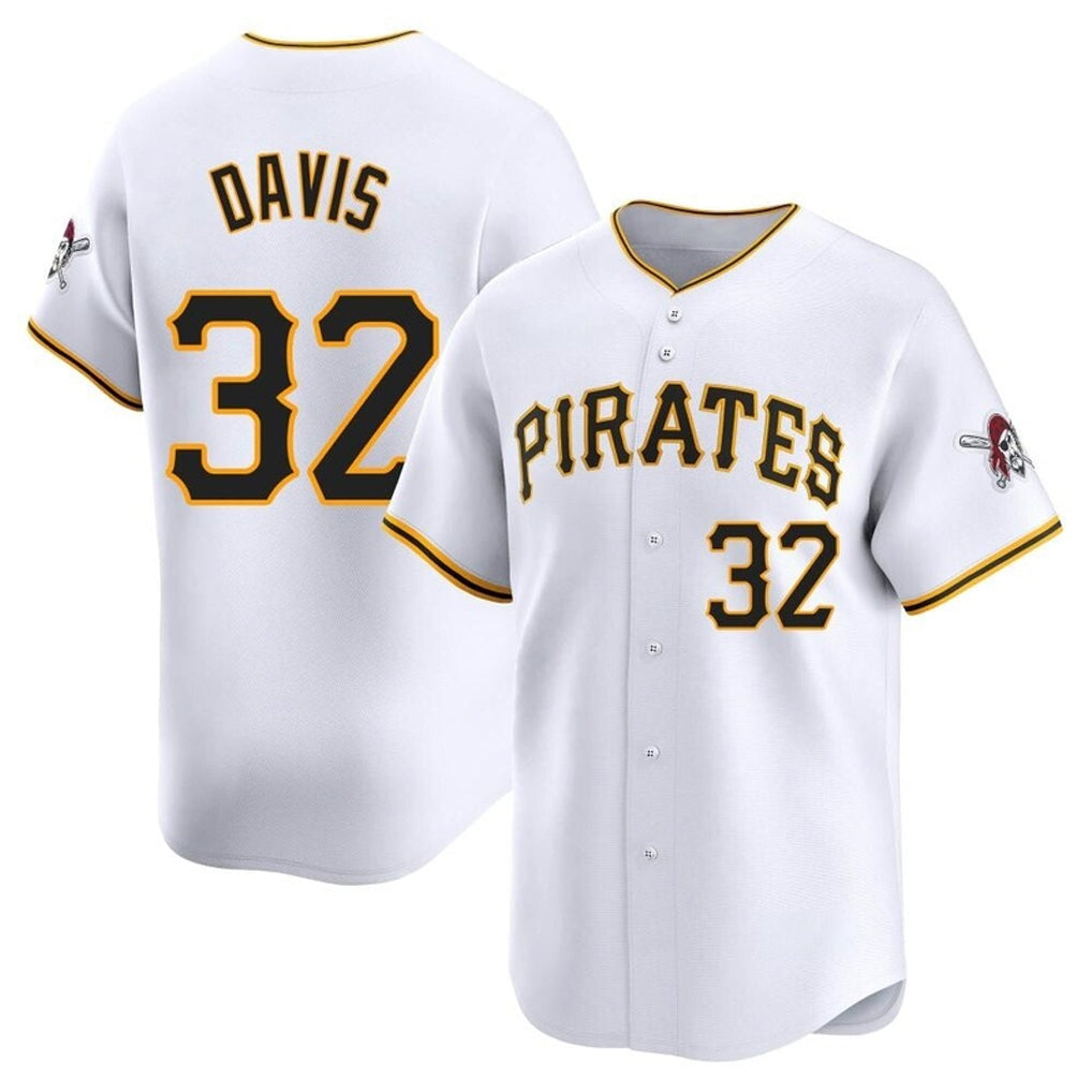 Cooneas P.Pirates #32 Henry Davis Player White Home Limited Stitched Jerseys