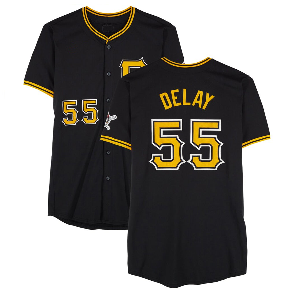 Cooneas P.Pirates #55 Jason Delay Player Black Alternate Limited Game Stitched Jerseys