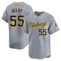 Cooneas P.Pirates #55 Jason Delay Player Gray Road Home Limited Stitched Jerseys