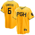 Cooneas P.Pirates #6 Konnor Griffin Player Gold City Connect Home Game Stitched Jerseys