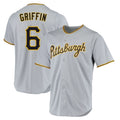 Cooneas P.Pirates #6 Konnor Griffin Player Gray Road Home Game Stitched Jerseys