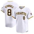 Cooneas P.Pirates #8 Willie Stargell Player White Home Limited Stitched Jerseys