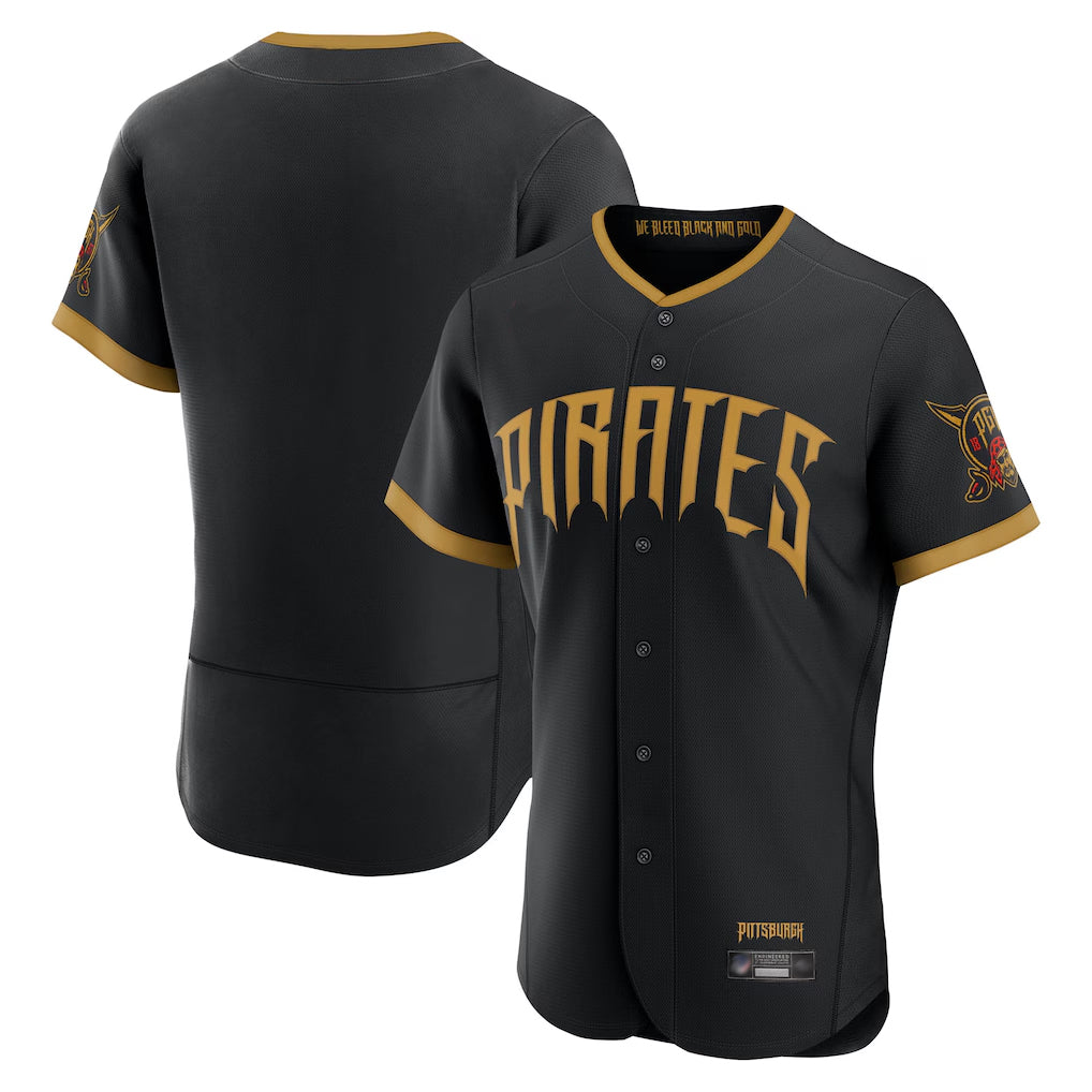 Cooneas P.Pirates Blank Player Black 2026 City Connect Home Limited Elite Stitched Jerseys