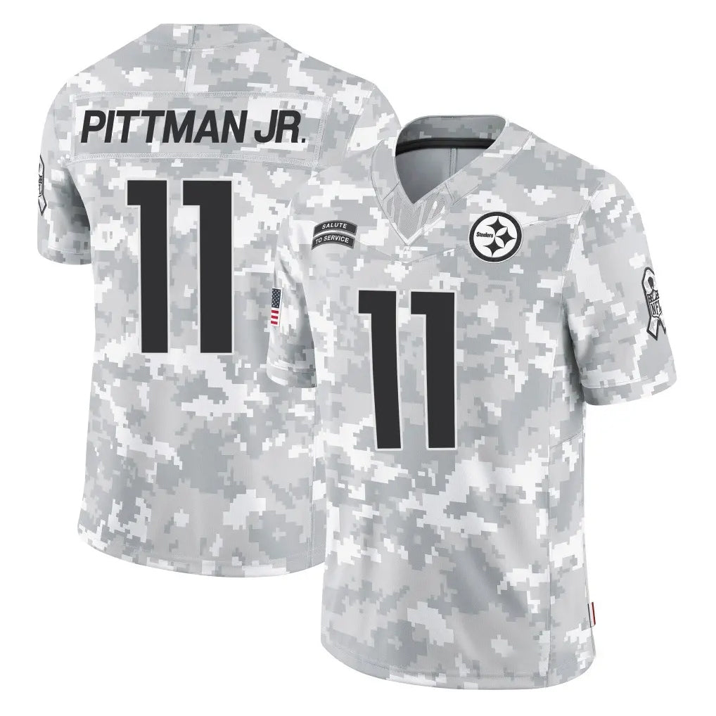 Cooneas P.Steelers #11 Michael Pittman Jr. Player Arctic Camo Limited Salute To Service Home Game Stitched Jerseys