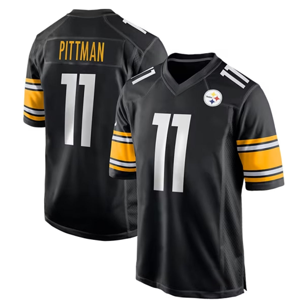 Cooneas P.Steelers #11 Michael Pittman Jr. Player Black Home Game Stitched Jerseys