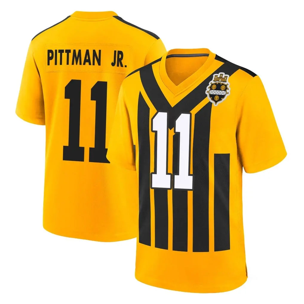 Cooneas P.Steelers #11 Michael Pittman Jr. Player Gold Limited 1933 Throwback Home Game Stitched Jerseys