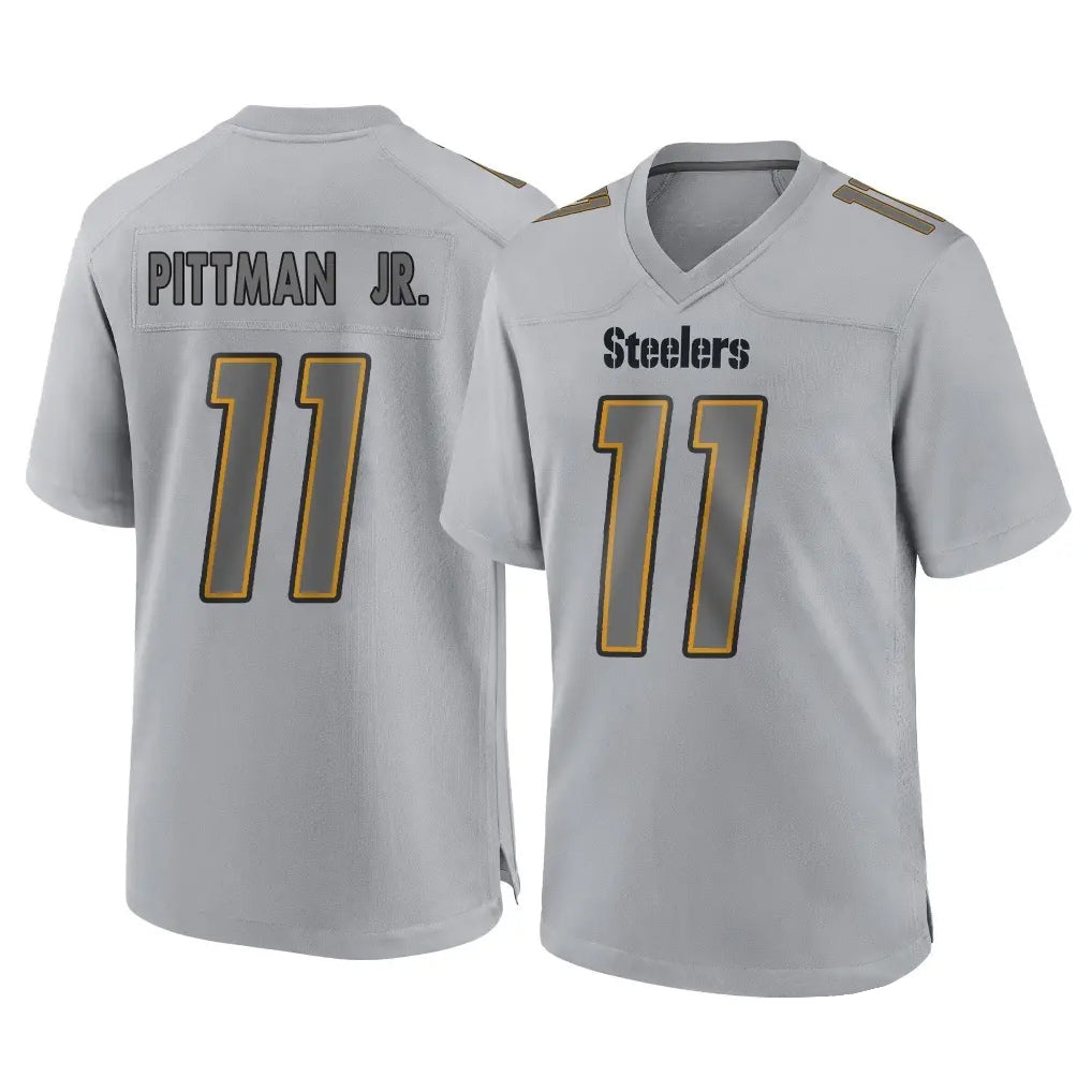 Cooneas P.Steelers #11 Michael Pittman Jr. Player Gray Atmosphere Fashion Home Game Stitched Jerseys