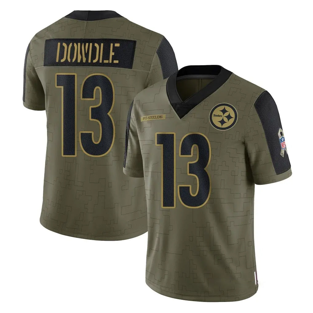 Cooneas P.Steelers #13 Rico Dowdle Player Olive Salute To Service Limited Game Stitched Jerseys