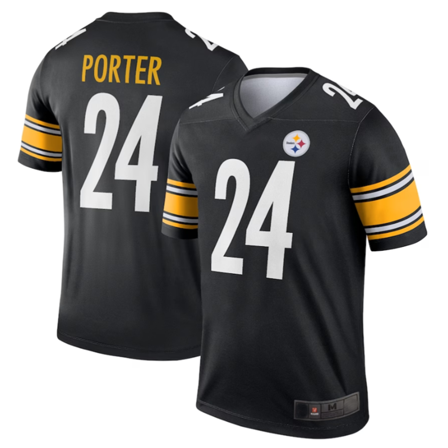 Cooneas P.Steelers #24 Joey Porter Jr. Black Legend American Stitched Jerseys
