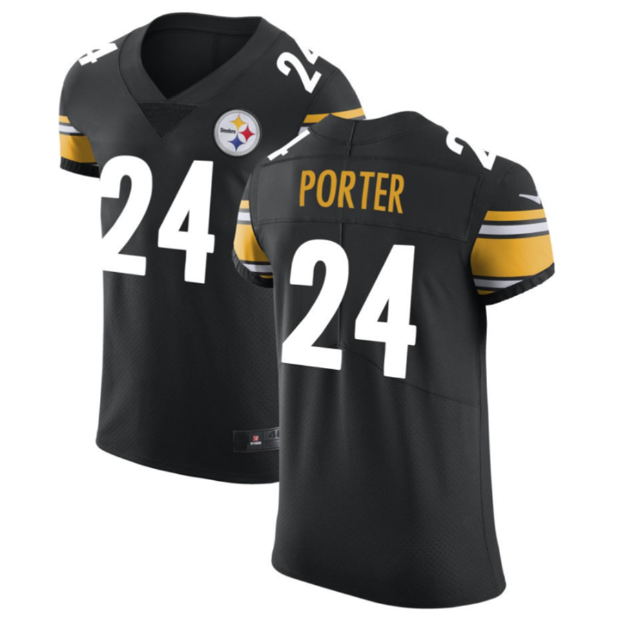 Cooneas P.Steelers #24 Joey Porter Jr. Black Vapor Untouchable Elite American Stitched Jerseys