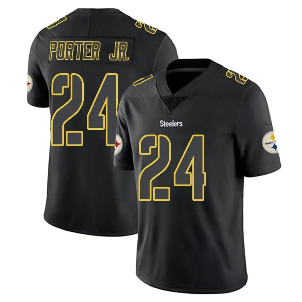Cooneas P.Steelers #24 Joey Porter Jr. Player Black Impact Limited Home Game Stitched Jerseys