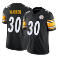 Cooneas P.Steelers #30 Jaylen Warren Player Black Limited Vapor F.U.S.E. Home Game Stitched Jerseys