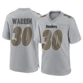 Cooneas P.Steelers #30 Jaylen Warren Player Gray Atmosphere Fashion Home Game Stitched Jerseys
