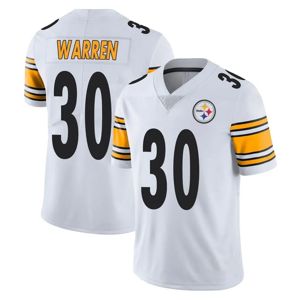 Cooneas P.Steelers #30 Jaylen Warren Player White Limited Vapor Untouchable Home Game Stitched Jerseys