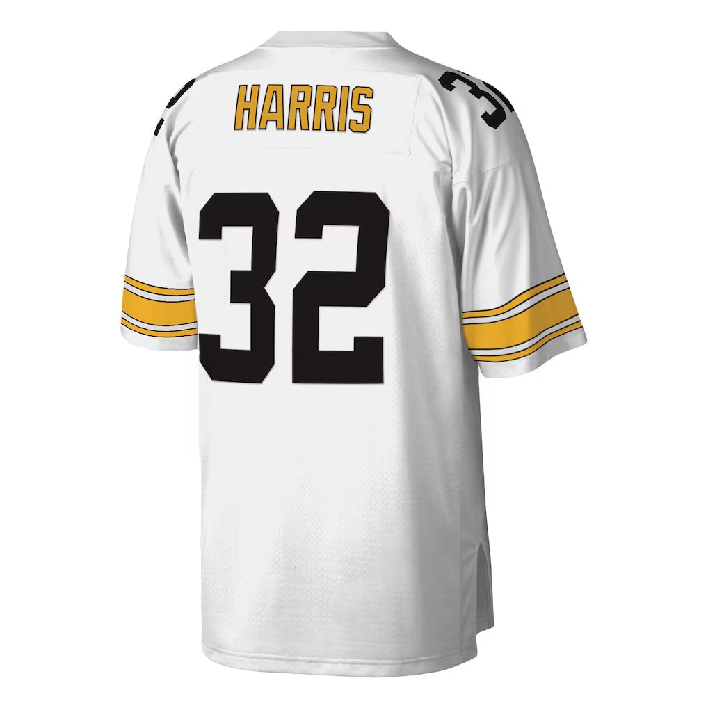 Cooneas P.Steelers #32 Franco Harris Mitchell & Ness White Legacy Replica Stitched Jerseys