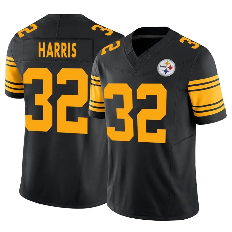 Cooneas P.Steelers #32 Franco Harris Player Black Vapor F.U.S.E. Limited Stitched Jerseys