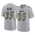 Cooneas P.Steelers #35 Jamel Dean Player Gray Atmosphere Fashion Home Game Stitched Jerseys