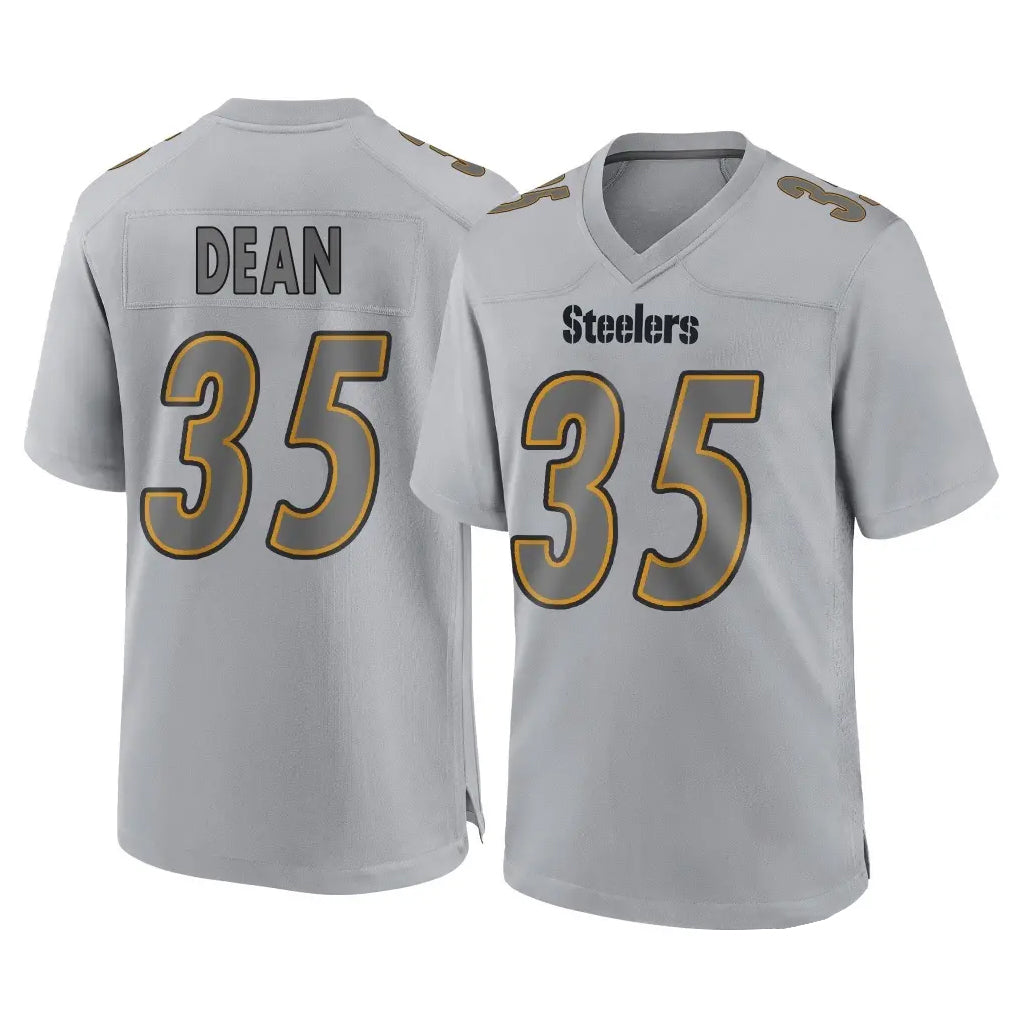 Cooneas P.Steelers #35 Jamel Dean Player Gray Atmosphere Fashion Home Game Stitched Jerseys