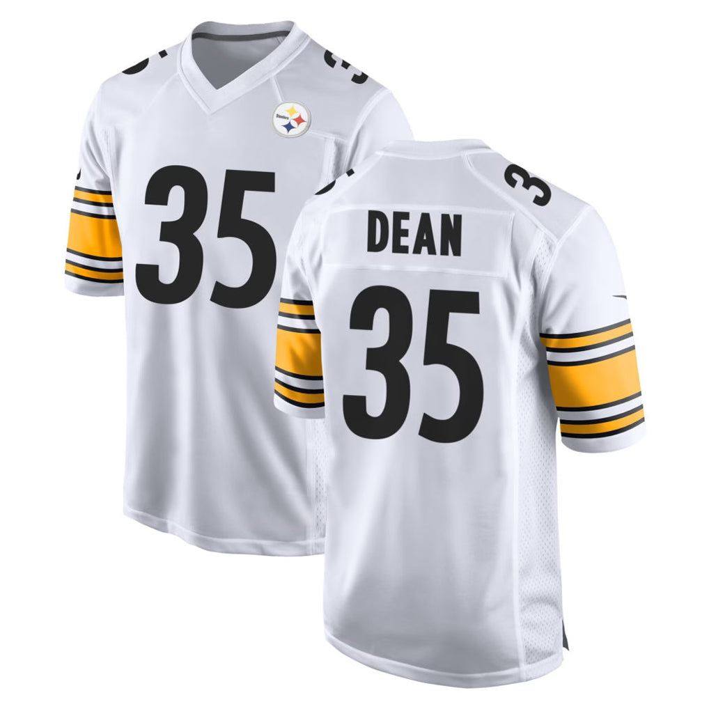 Cooneas P.Steelers #35 Jamel Dean Player White Home Game Stitched Jerseys