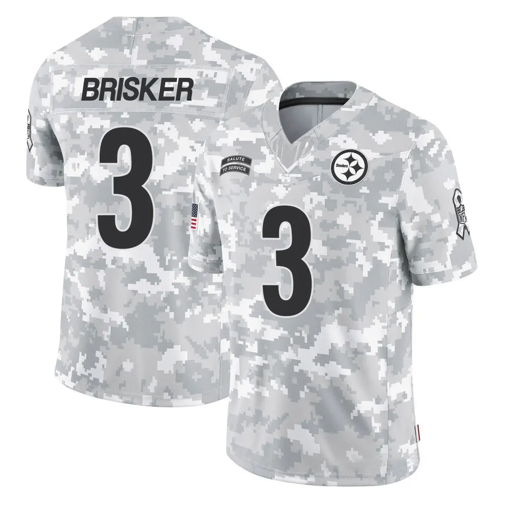 Cooneas P.Steelers #3 Jaquan Brisker Player Arctic Camo Limited Salute To Service Home Game Stitched Jerseys