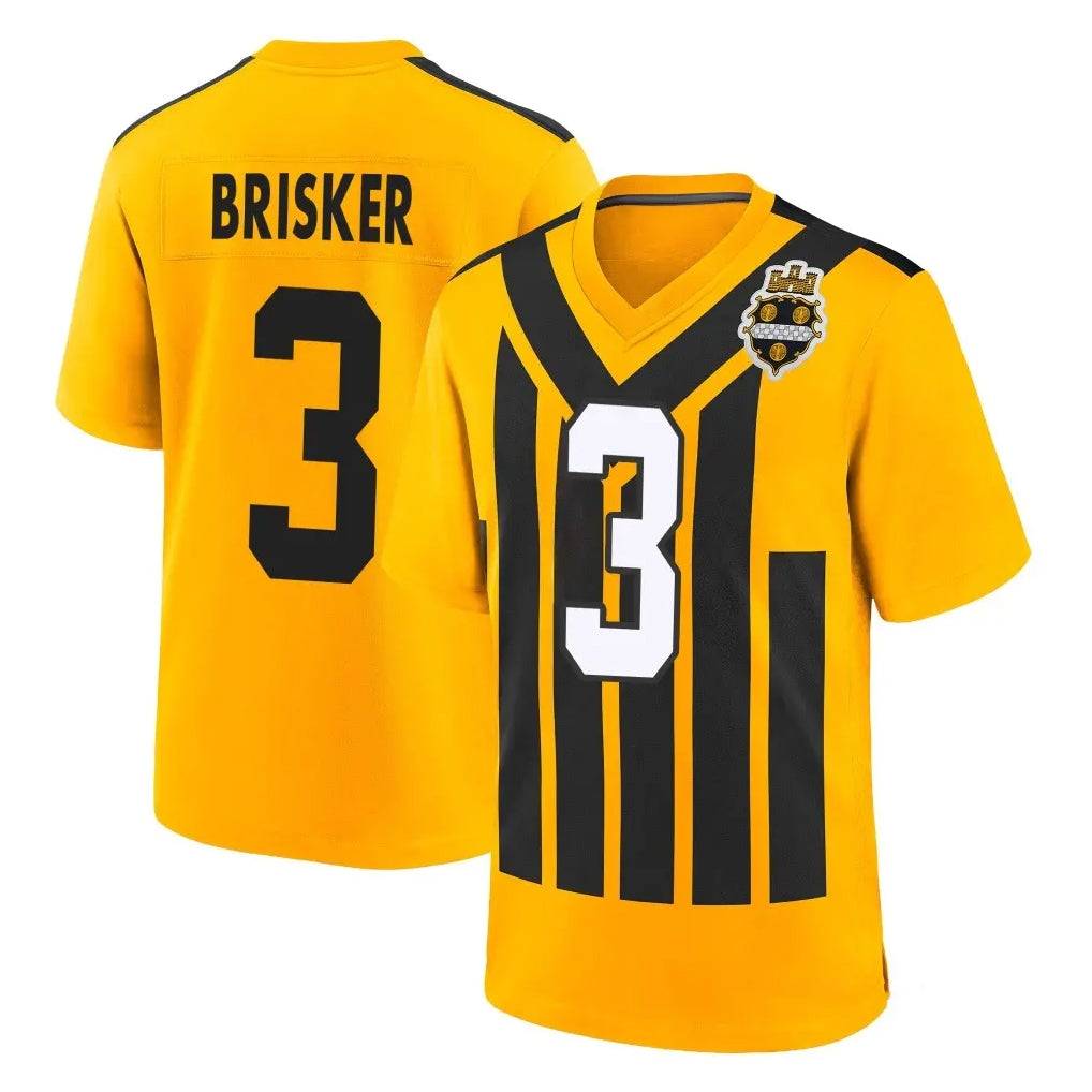 Cooneas P.Steelers #3 Jaquan Brisker Player Gold Limited 1933 Throwback Home Game Stitched Jerseys